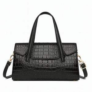 Lunaria – Soft Leather Structured Shoulder Tote - Jewellar