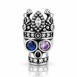 Men's Crowned Skull Stud
