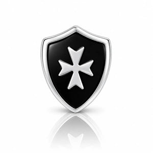 Men's Crusader Shield Earring