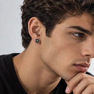 Men's Crusader Shield Earring