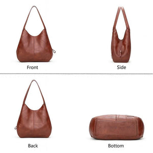 Mila Vintage – Soft PU Shoulder Tote Bag - Jewellar