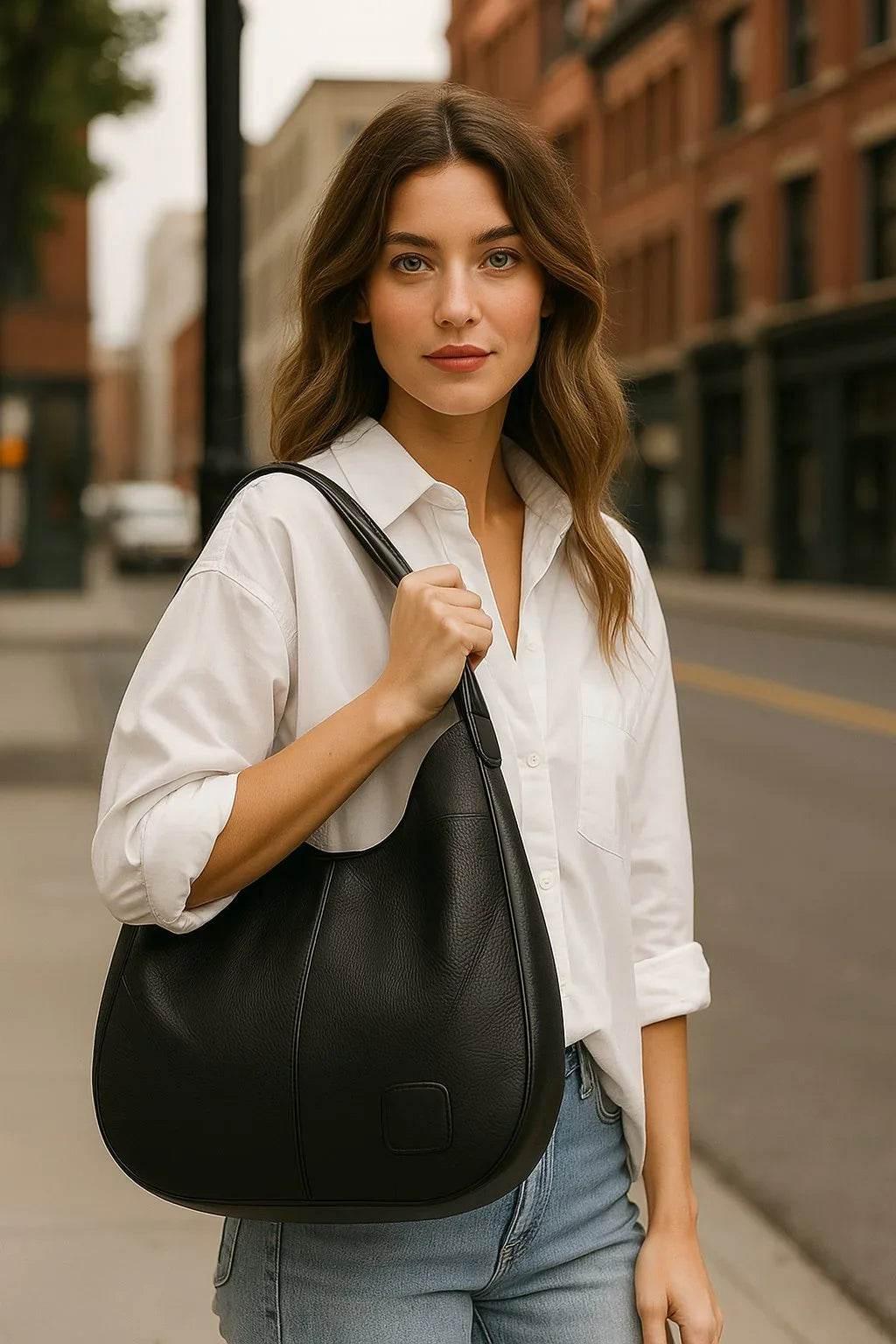 Mila Vintage – Soft PU Shoulder Tote Bag - Jewellar