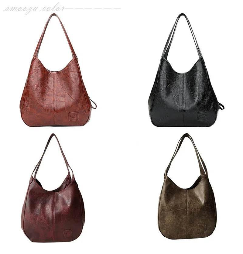 Mila Vintage – Soft PU Shoulder Tote Bag - Jewellar