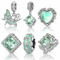 Mint Garden Charms for Pandora Bracelets - 925 Sterling Silver