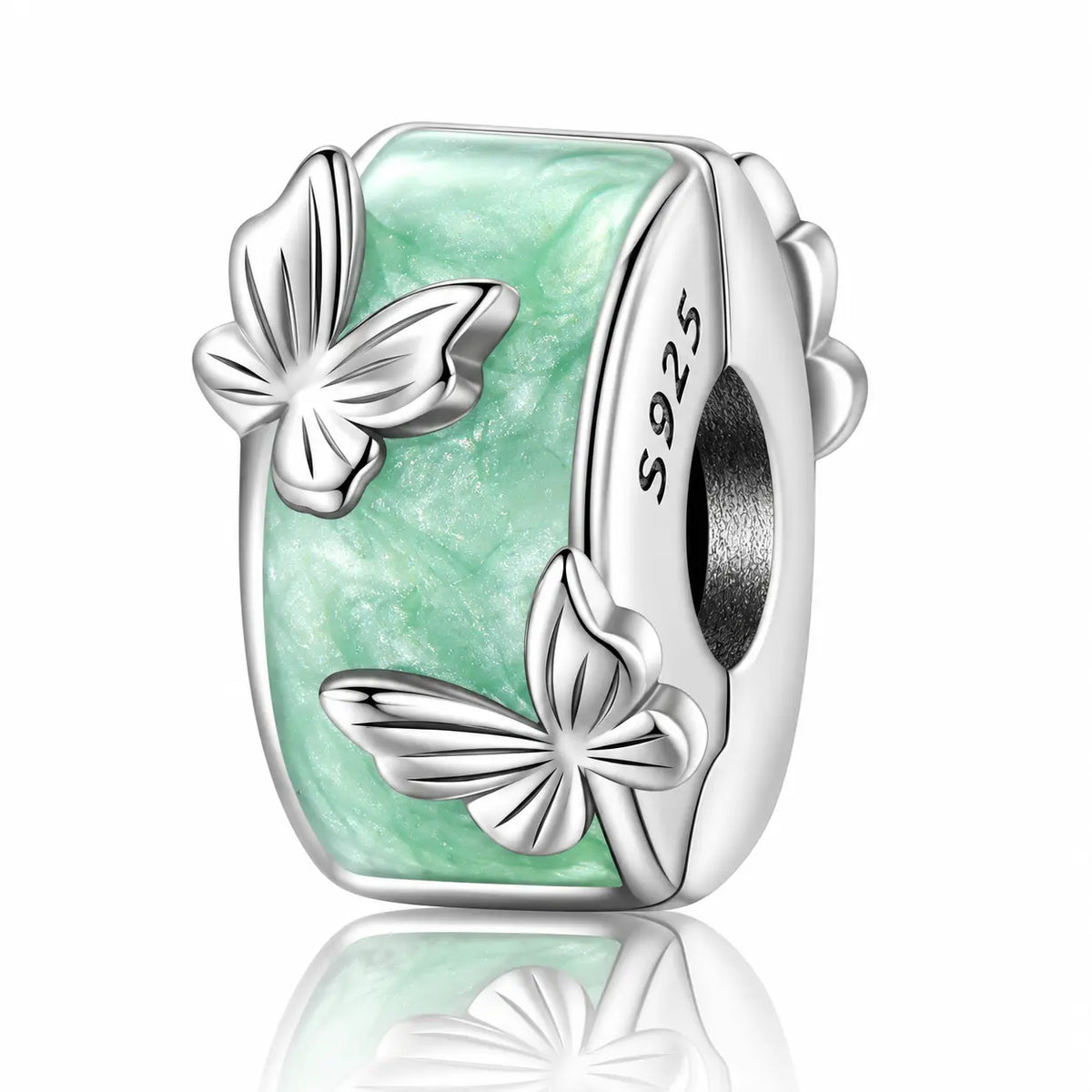 Mint Garden Charms for Pandora Bracelets - 925 Sterling Silver