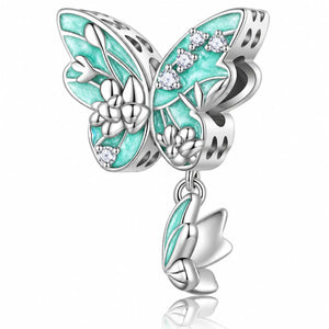 Mint Garden Charms for Pandora Bracelets - 925 Sterling Silver