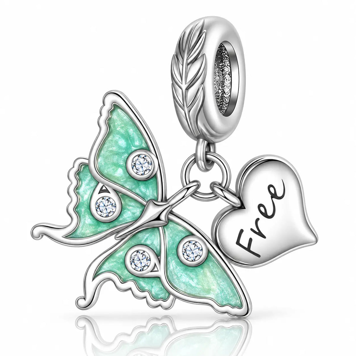 Mint Garden Charms for Pandora Bracelets - 925 Sterling Silver