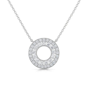 Mira Halo – 925 Moissanite Pendant - Jewellar