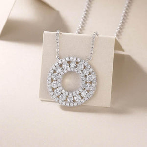 Mira Halo – 925 Moissanite Pendant - Jewellar