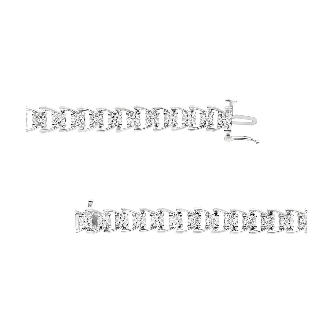 Miracle Set Round Diamond Open-Link Bracelet