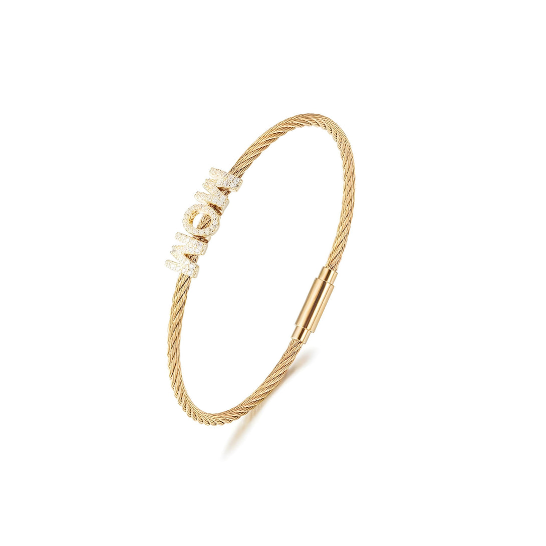 "Mom" Pavé Bracelet