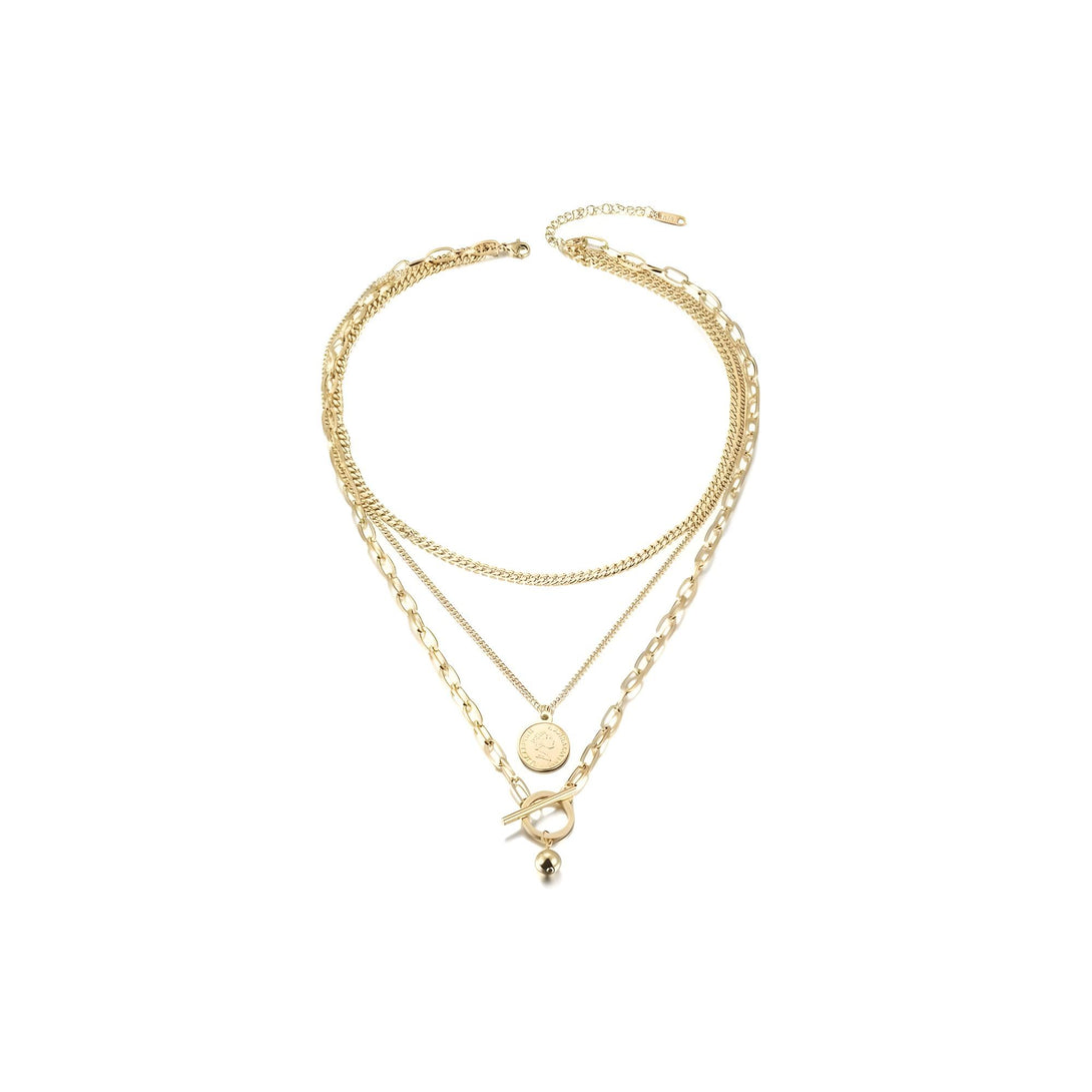 Multi-Layered Elizabeth Coin Necklace