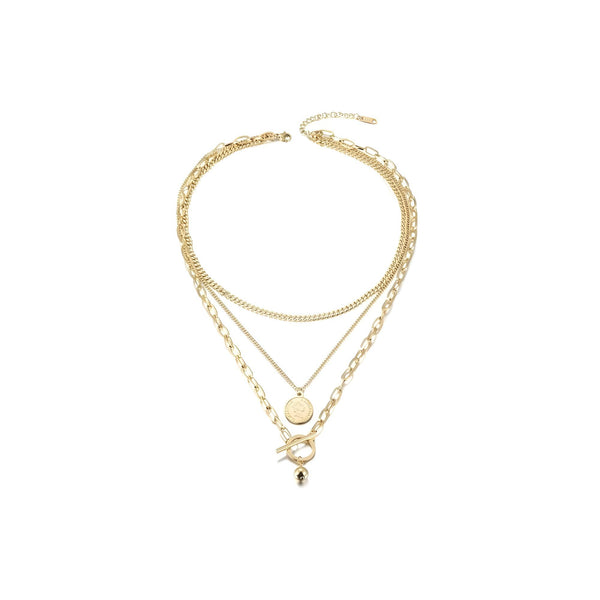 Multi-Layered Elizabeth Coin Necklace