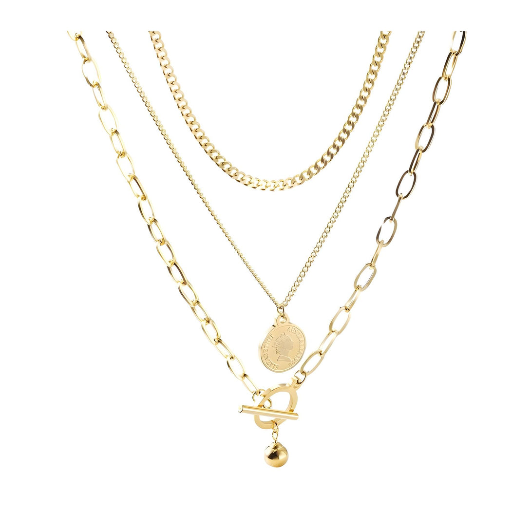 Multi-Layered Elizabeth Coin Necklace