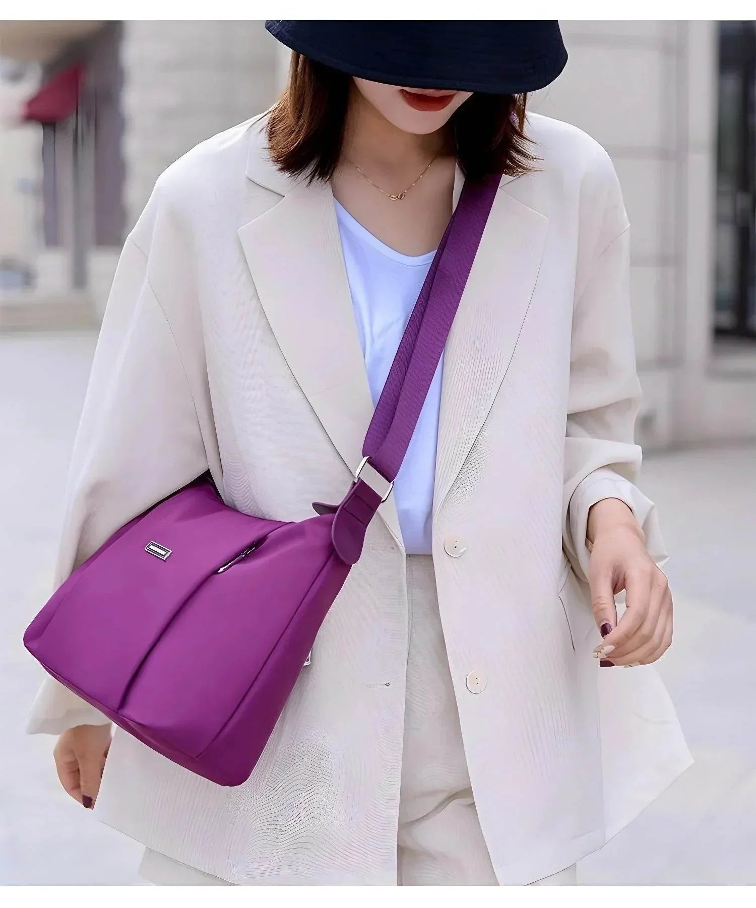 Naya – Oxford Crossbody Shoulder Bag - Jewellar