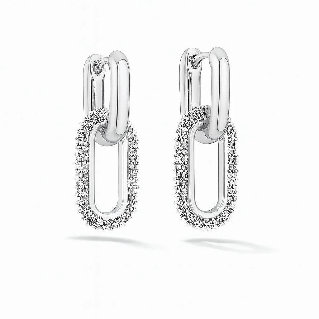 Nova Arc – Gold Plated Geometric Earrings - Jewellar