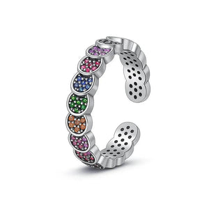 Nova Scales – 925 Silver Color Diamond Ring - Jewellar