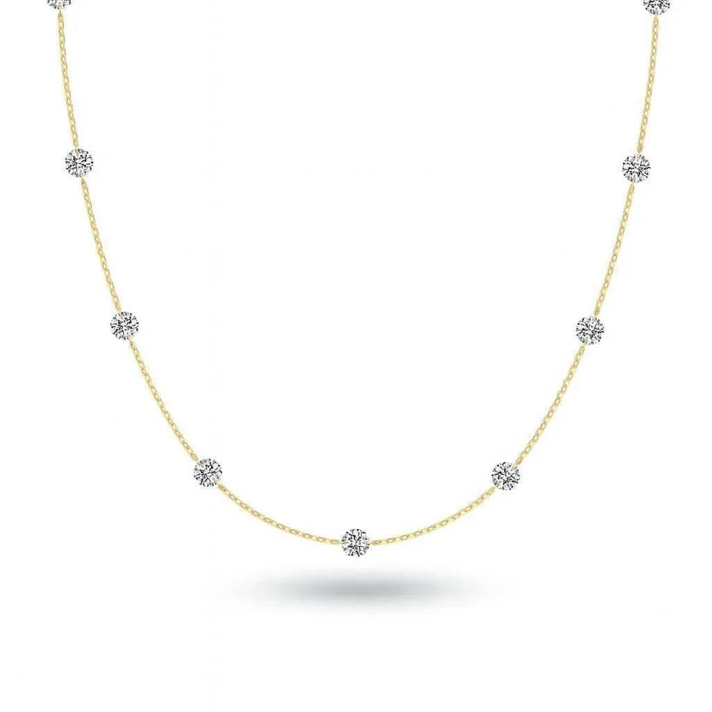 Orla Gleam – 925 Silver Geometric Clavicle Necklace - Jewellar
