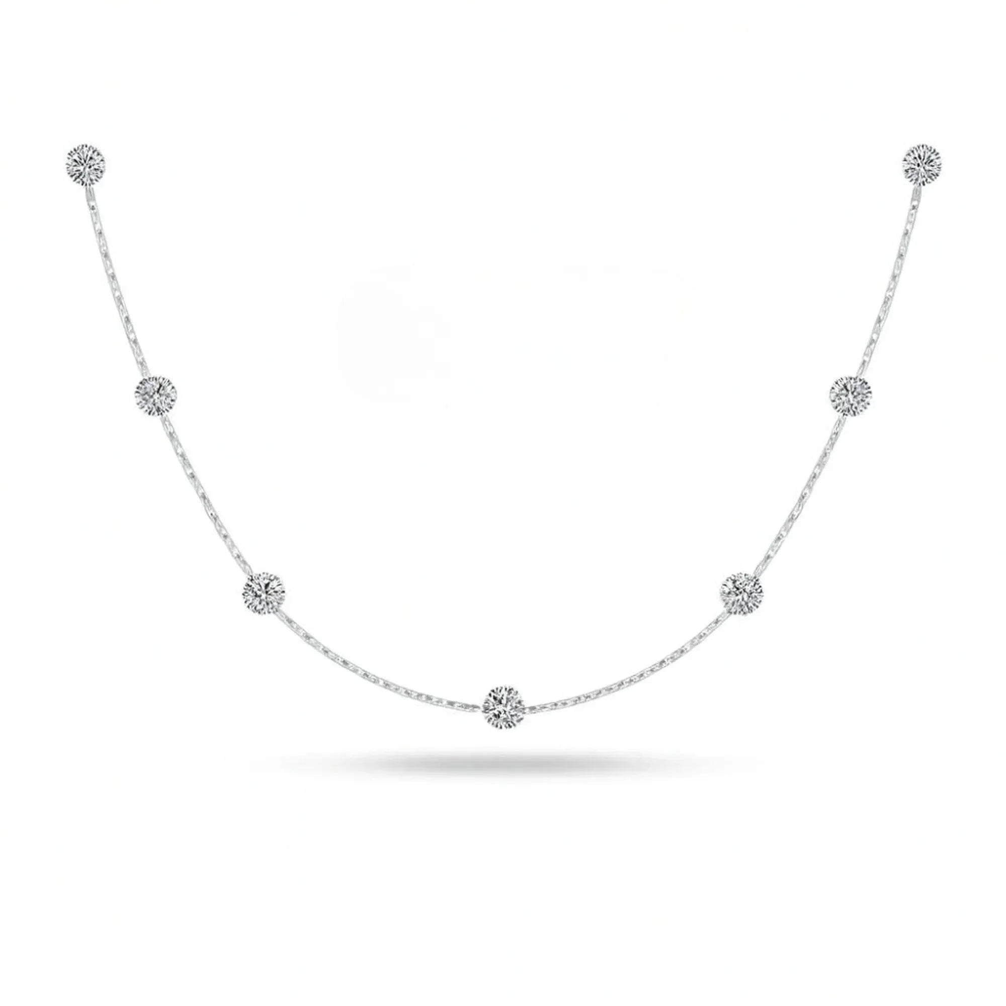 Orla Gleam – 925 Silver Geometric Clavicle Necklace - Jewellar