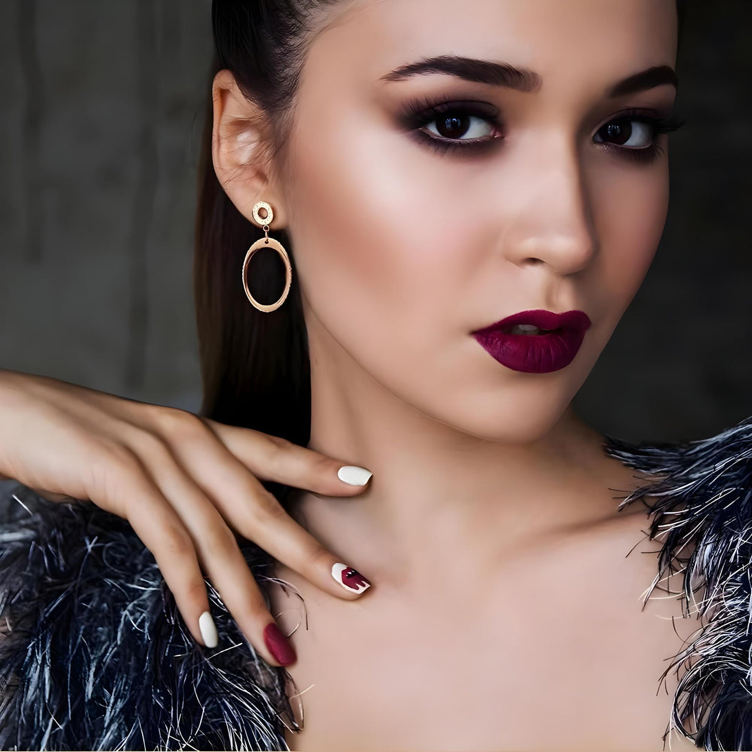Oval Dangle Earrings