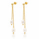 Pearl Cascade Tassel Earrings - 18K Gold PVD Plated