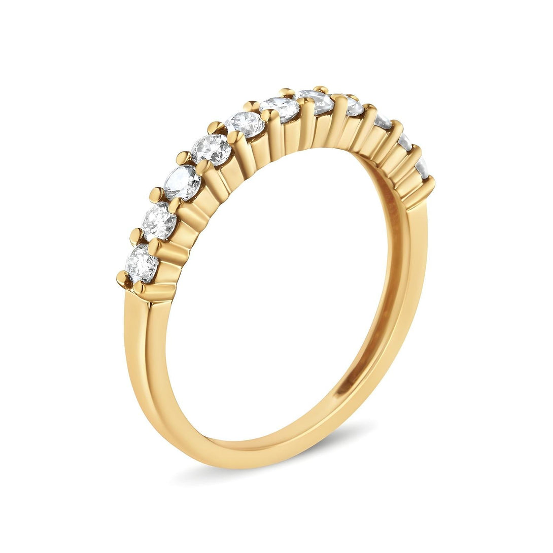 Radiant Gold Diamond Band