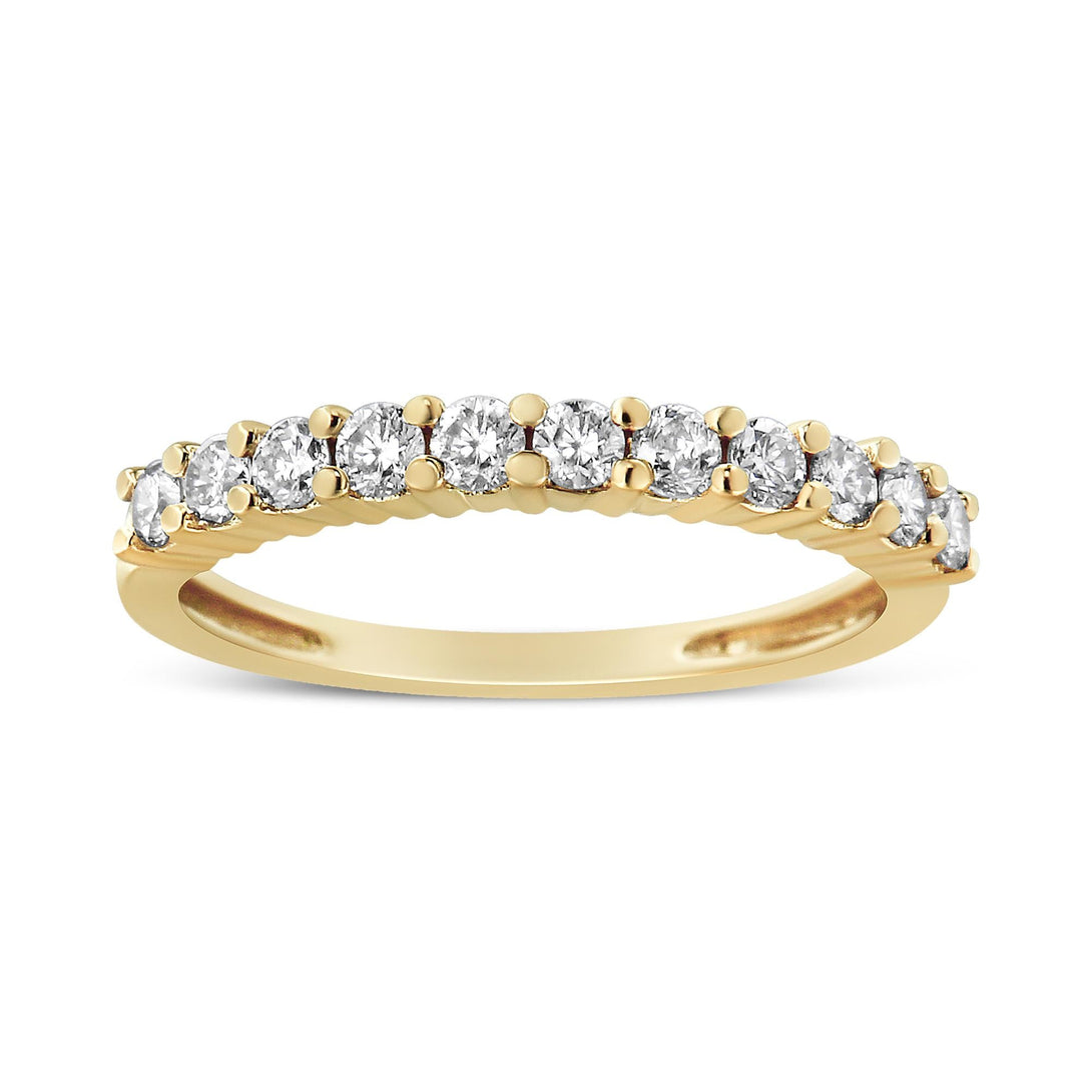 Radiant Gold Diamond Band