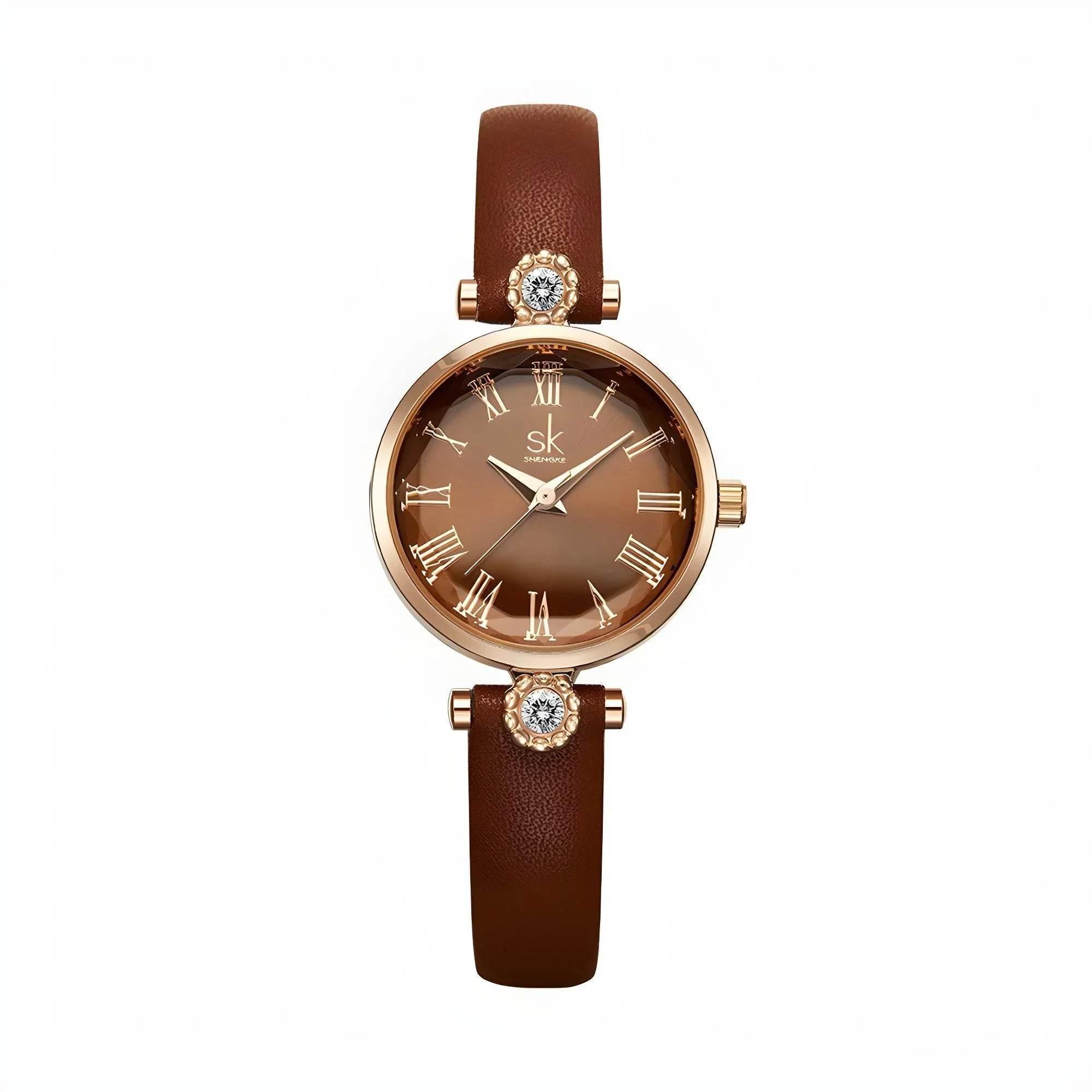 Rosalie Bloom – Diamond Accent Floral Watch - Jewellar
