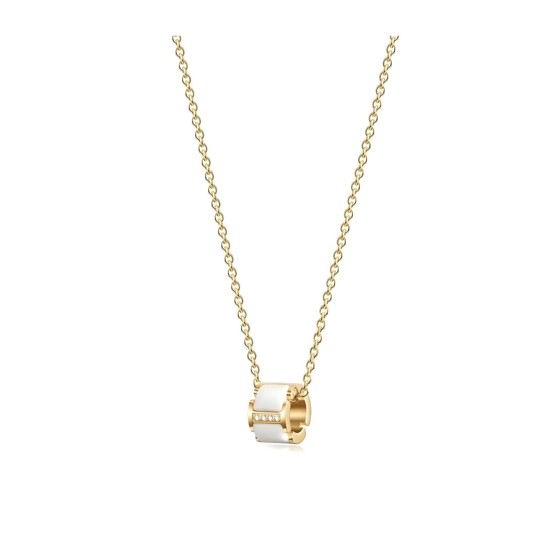 Round CZ Pendant Necklace