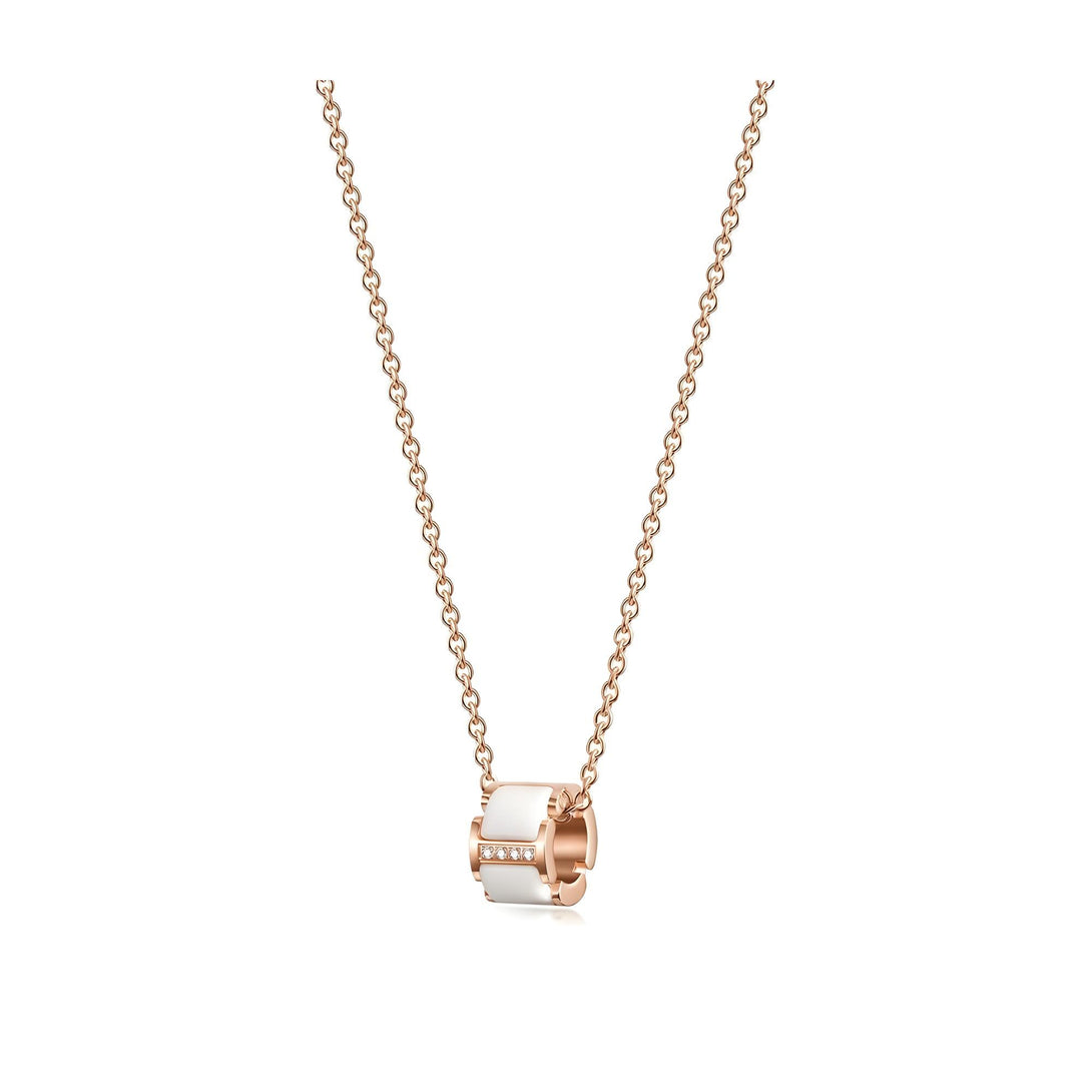Round CZ Pendant Necklace
