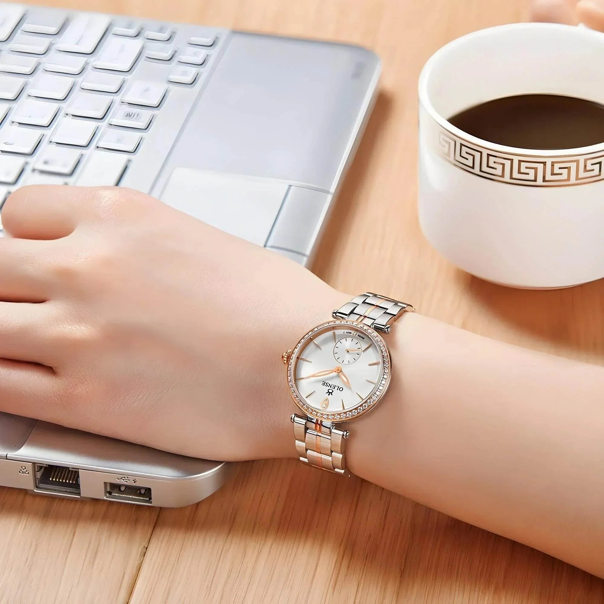 Sapphire Grace – Premium Stainless Steel Watch - Jewellar