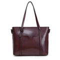 Seraphine – Retro chic one-strap PU oil wax leather messenger bag in coffee, black, red, and brown