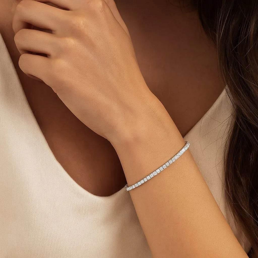 Serenita – 925 Silver Mini Tennis Bracelet with Zircon - Jewellar