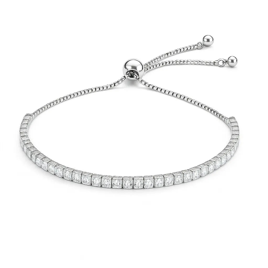 Serenita – 925 Silver Mini Tennis Bracelet with Zircon - Jewellar