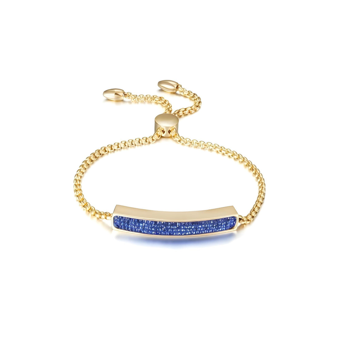 Shiny Linear Friendship Bar Bracelet