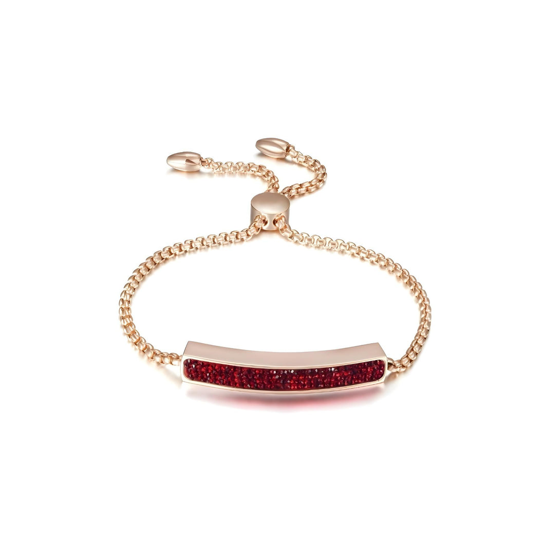 Shiny Linear Friendship Bar Bracelet
