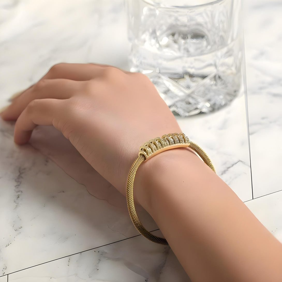 Shiny Parallel CZ Bangle