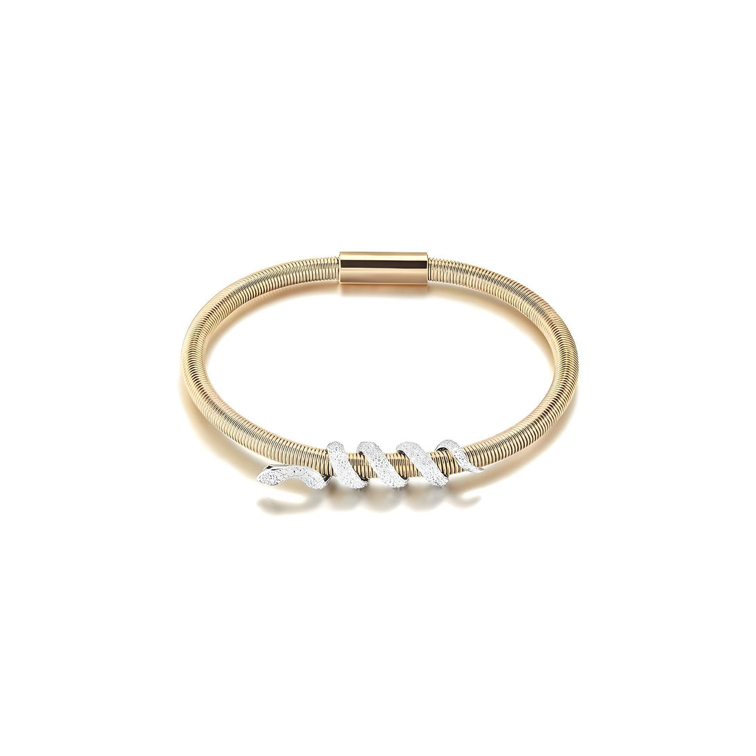 Snake Coiled Bangle Bracelet