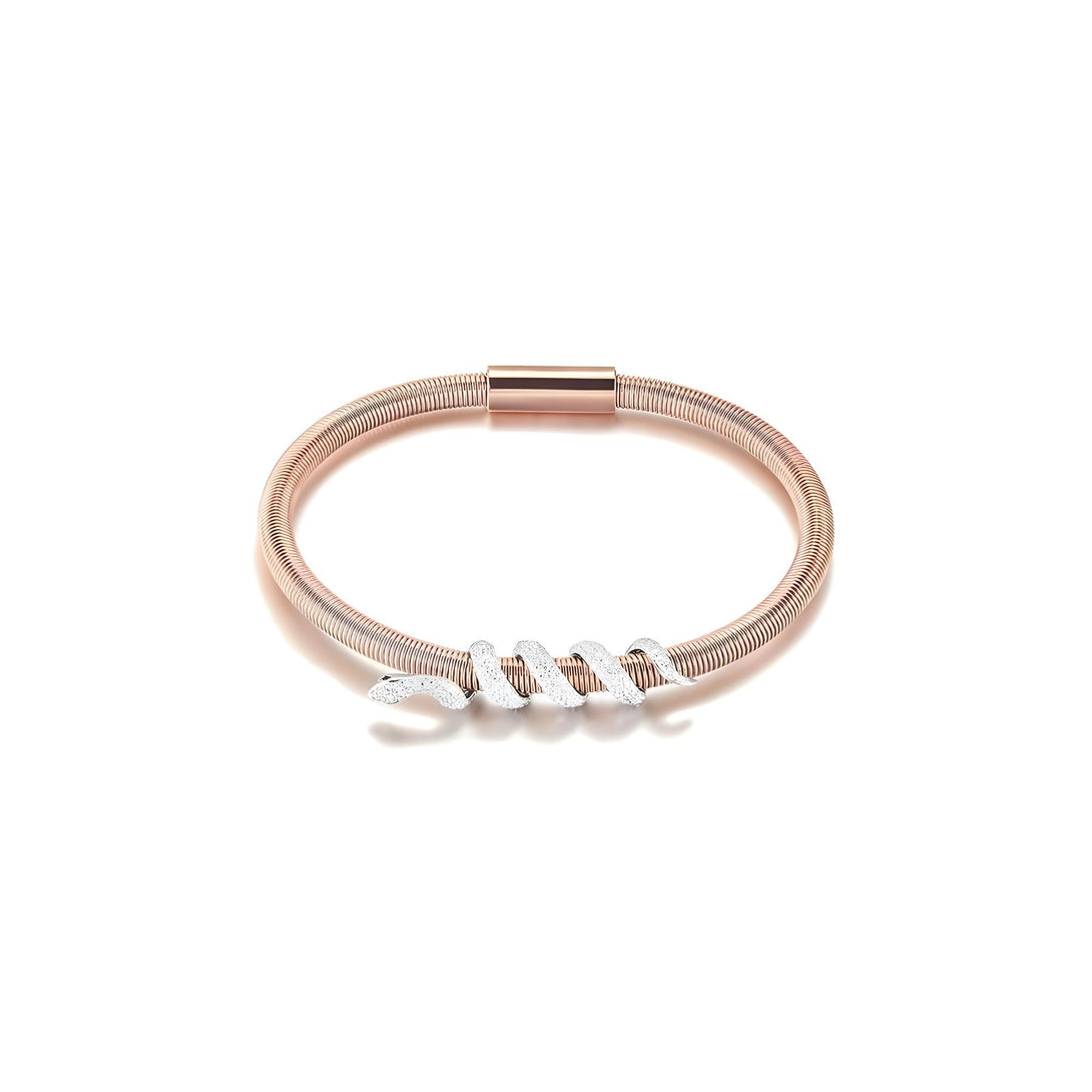 Snake Coiled Bangle Bracelet