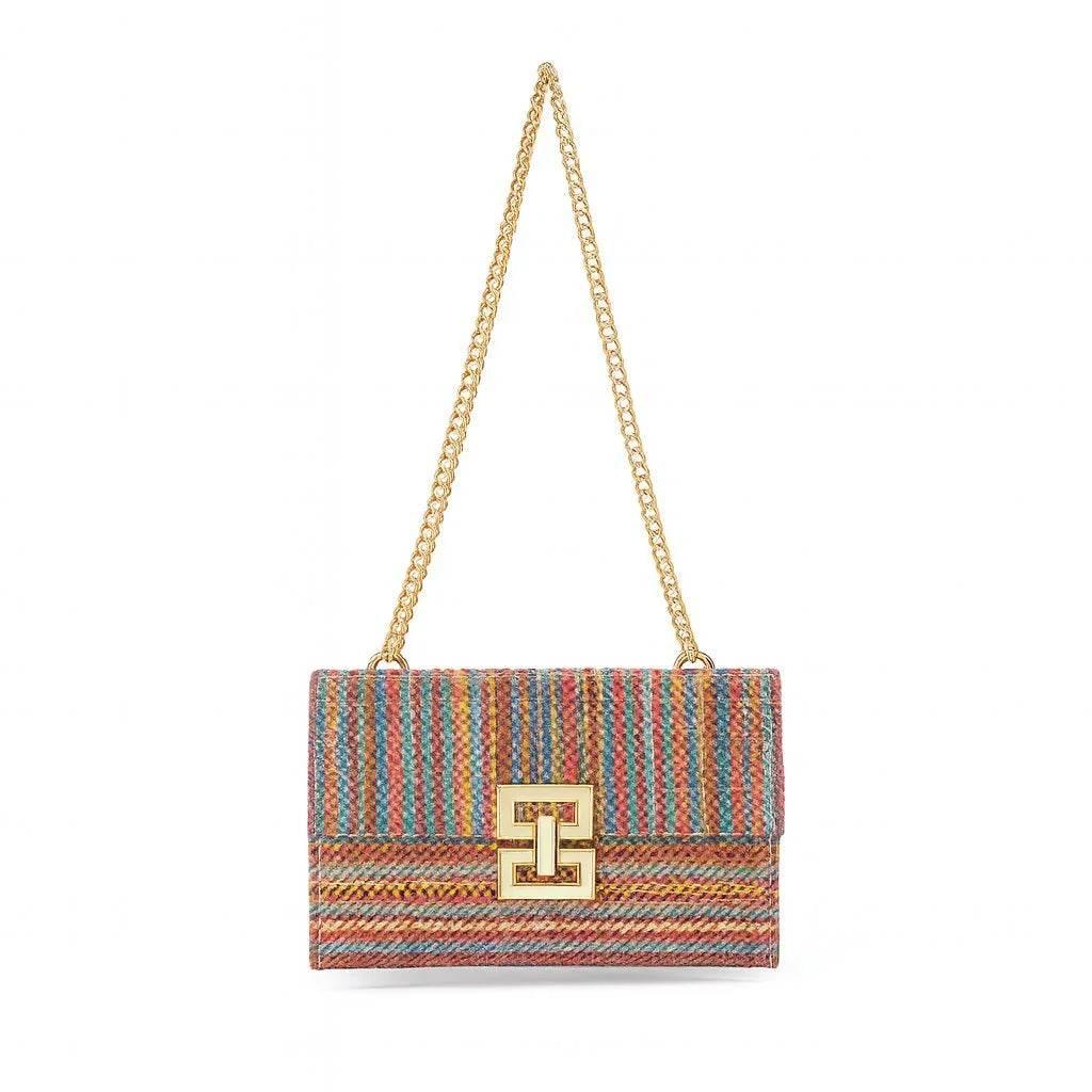 Soléa – Straw Chain Flap Bag - Jewellar