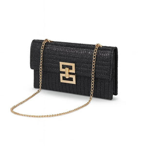 Soléa – Straw Chain Flap Bag - Jewellar