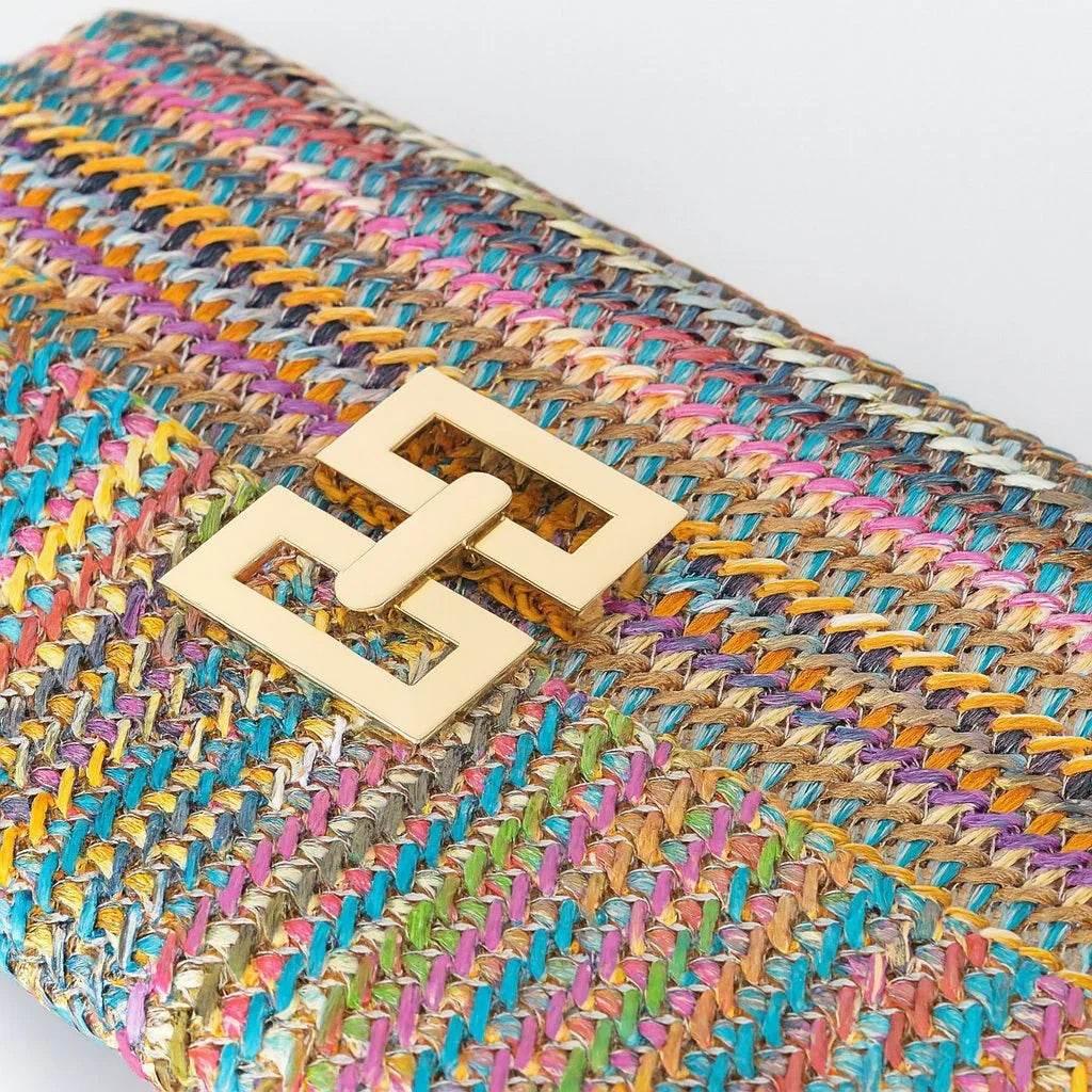 Soléa – Straw Chain Flap Bag - Jewellar