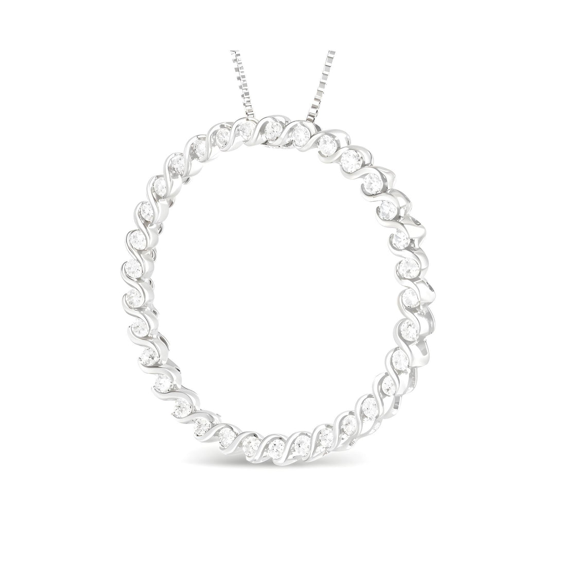 Spiral Radiance Diamond Pendant