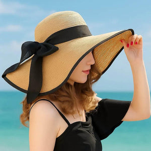 SunBloom – Foldable Wide-Brim Summer Straw Hat - Jewellar