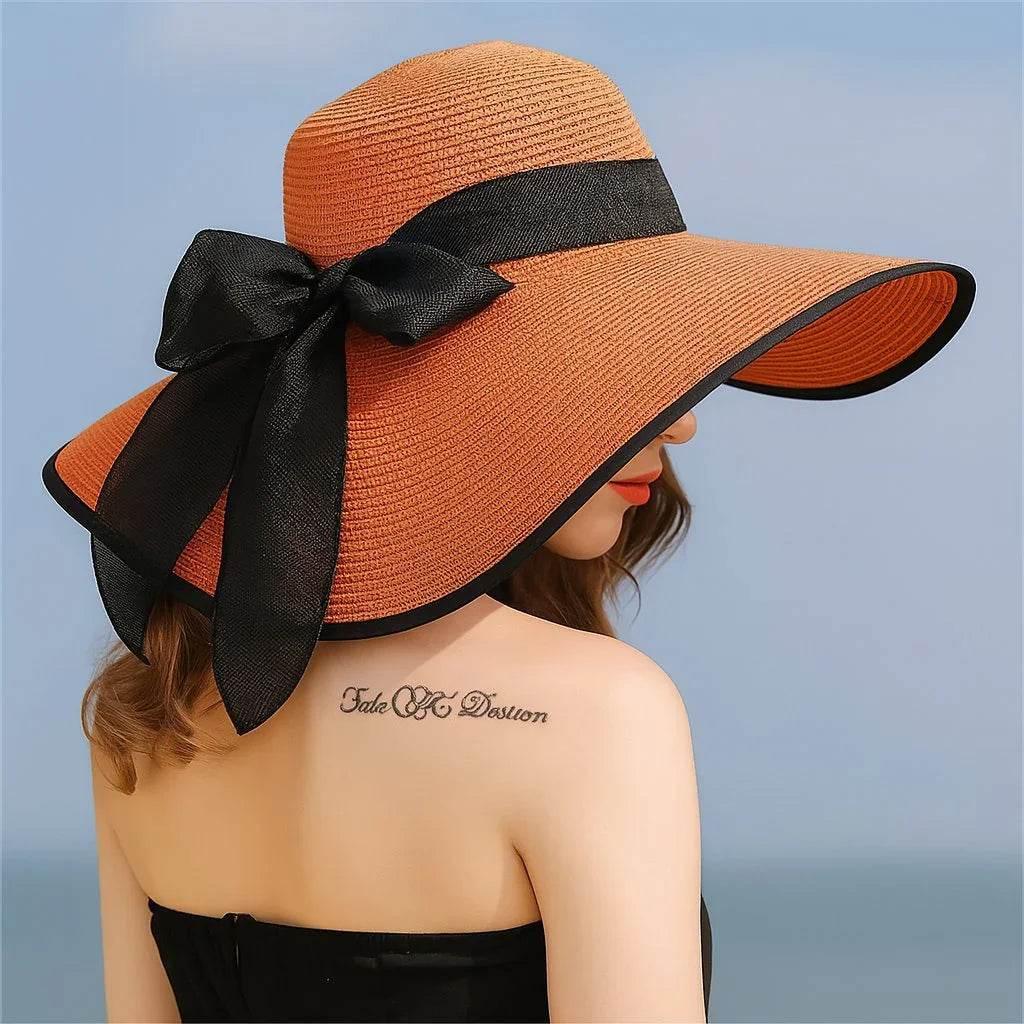 SunBloom – Foldable Wide-Brim Summer Straw Hat - Jewellar