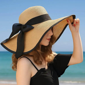 SunBloom – Foldable Wide-Brim Summer Straw Hat - Jewellar