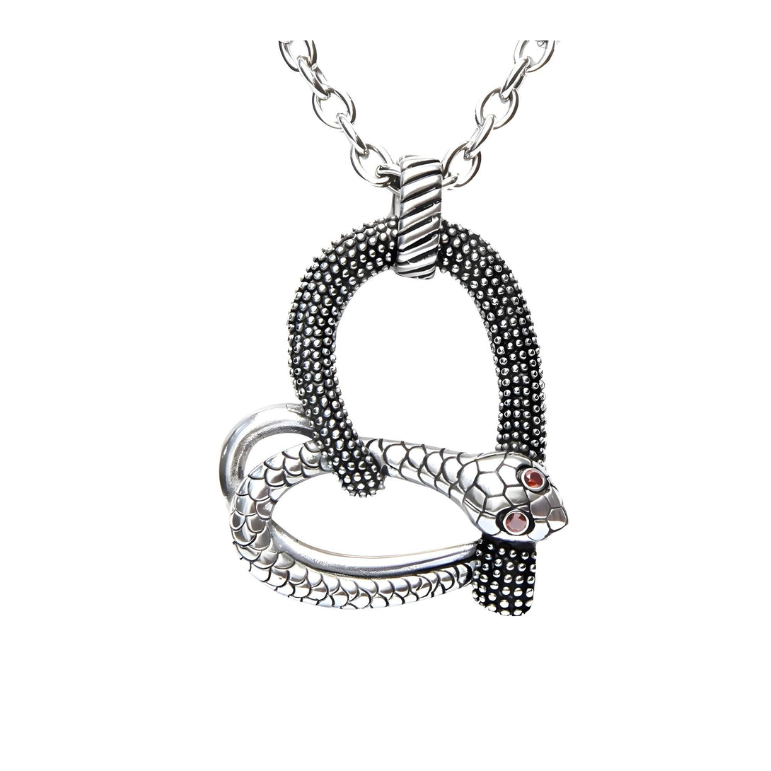 Temptation - Snake Heart Necklace