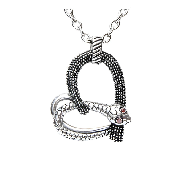 Temptation - Snake Heart Necklace