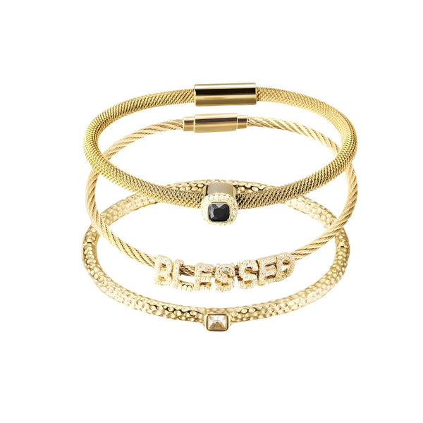 Trinity Blessing Bangle Set