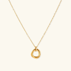 Twisted Harmony Necklace – 18K Gold Plated Jewellar